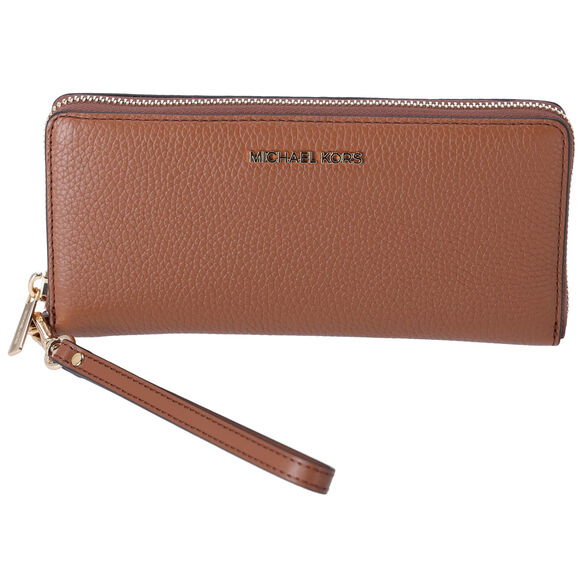 Michael Kors Handbags - Michael Kors Jet Set Travel Large Continental Pebbled Leather Wallet Luggage